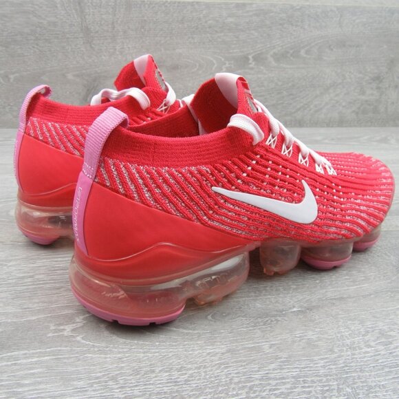 Nike Air Vapormax Flyknit 3 Track Red White Pink Women's Size 7 Shoes NEW - Picture 7 of 13